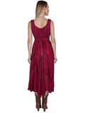 Scully BURGUNDY LACE FRONT DRESS - Flyclothing LLC