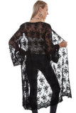 Scully BLACK LONG SLEEVE LACE CARDIGAN - Flyclothing LLC