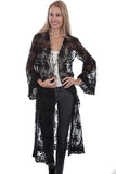 Scully BLACK LONG SLEEVE LACE CARDIGAN - Flyclothing LLC