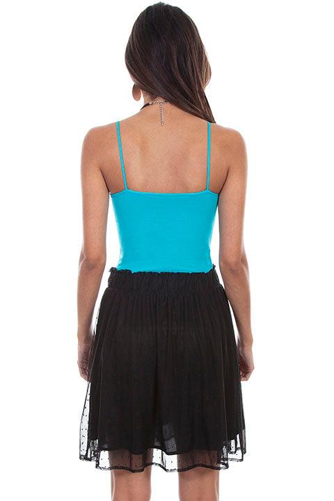 Scully BLACK SWISS DOT SKIRT W/ELASTIC WAIST BAND - Flyclothing LLC