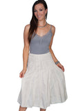 Scully IVORY EYELET SKIRT W/CROCHET VENTS - Flyclothing LLC