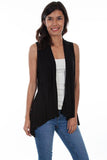 Scully BLACK LACE KNIT VEST - Flyclothing LLC