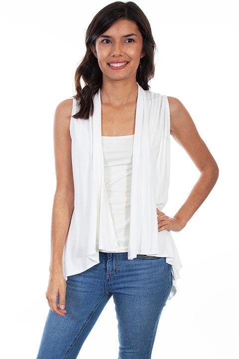 Scully IVORY LACE KNIT VEST - Flyclothing LLC