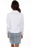 Scully WHITE DENIM JACKET W/DESTRUCTION - Flyclothing LLC