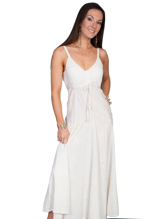 Scully IVORY LONG RAYON DRESS - Flyclothing LLC