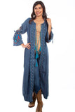 Scully DENIM DREAM CATCHER EMB DENIM DUSTER - Flyclothing LLC