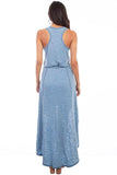 Scully CHAMBRAY HI/LO RACER BACK KNIT DRESS - Flyclothing LLC