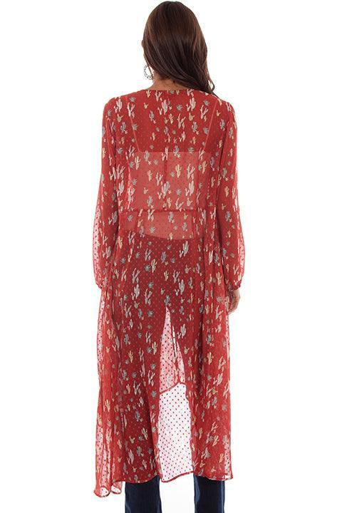 Scully SPICE PRINTED SWISS DOT DUSTER - Flyclothing LLC