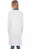 Scully WHITE SIDE SLIT CARDIGAN - Flyclothing LLC