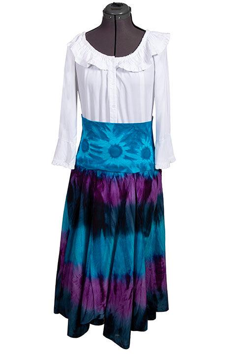 Scully BLUE TIE DYE SKIRT - Flyclothing LLC