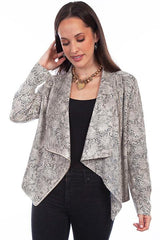 Scully Zip Drape Cross Over Jacket - Flyclothing LLC