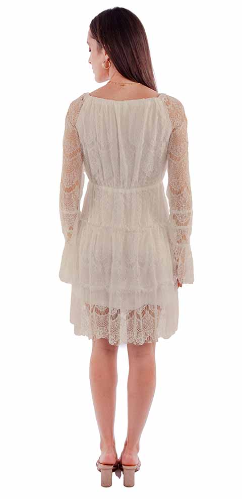 Scully Leather Honey Creek Ivory Eyelash Lace Dress