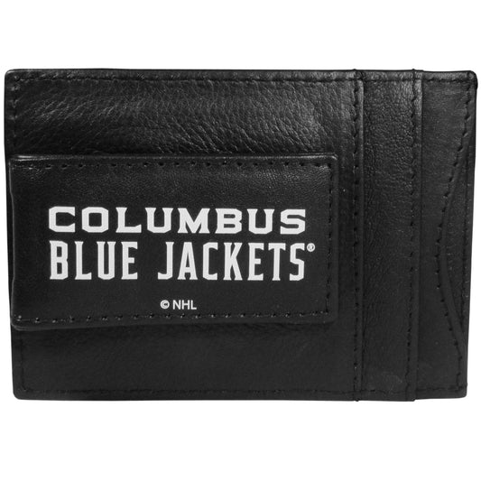 Columbus Blue Jackets® Logo Leather Cash and Cardholder - Flyclothing LLC