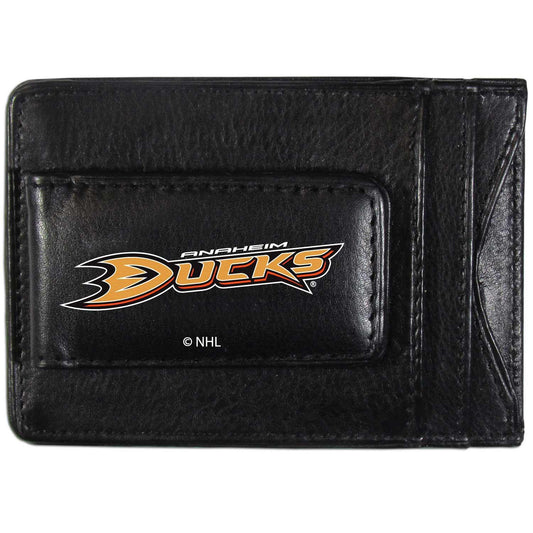 Anaheim Ducks® Logo Leather Cash and Cardholder - Flyclothing LLC