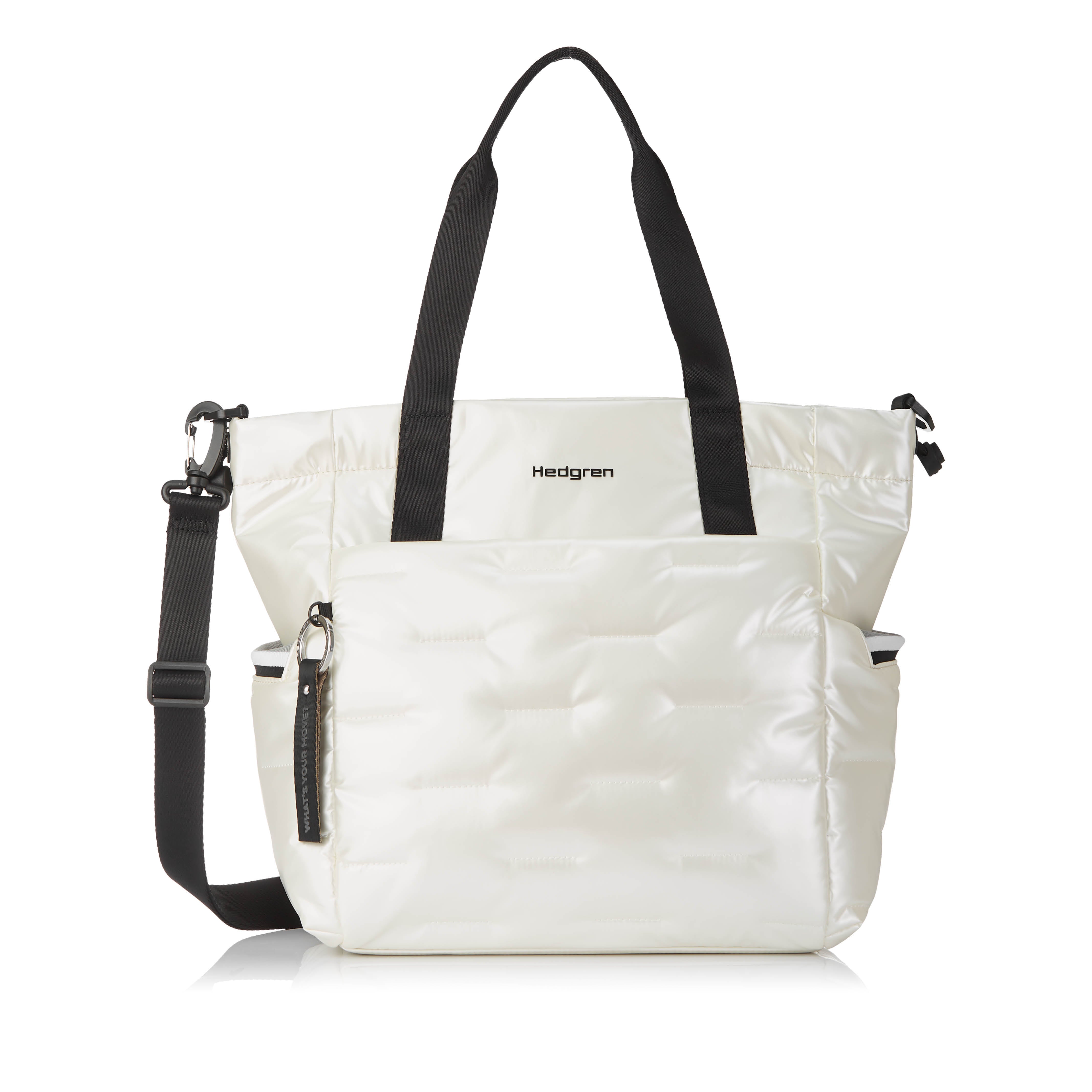 Hedgren Puffer Tote Pearly White