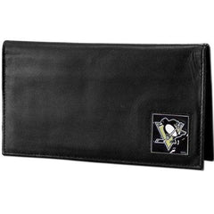 Pittsburgh Penguins® Deluxe Leather Checkbook Cover - Flyclothing LLC