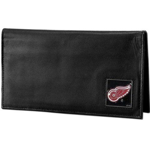 Detroit Red Wings® Deluxe Leather Checkbook Cover - Flyclothing LLC