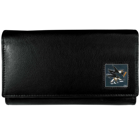 San Jose Sharks® Leather Women's Wallet - Flyclothing LLC