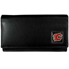 Calgary Flames® Leather Women's Wallet - Siskiyou Buckle