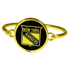 New York Rangers® Gold Tone Bangle Bracelet - Siskiyou Buckle