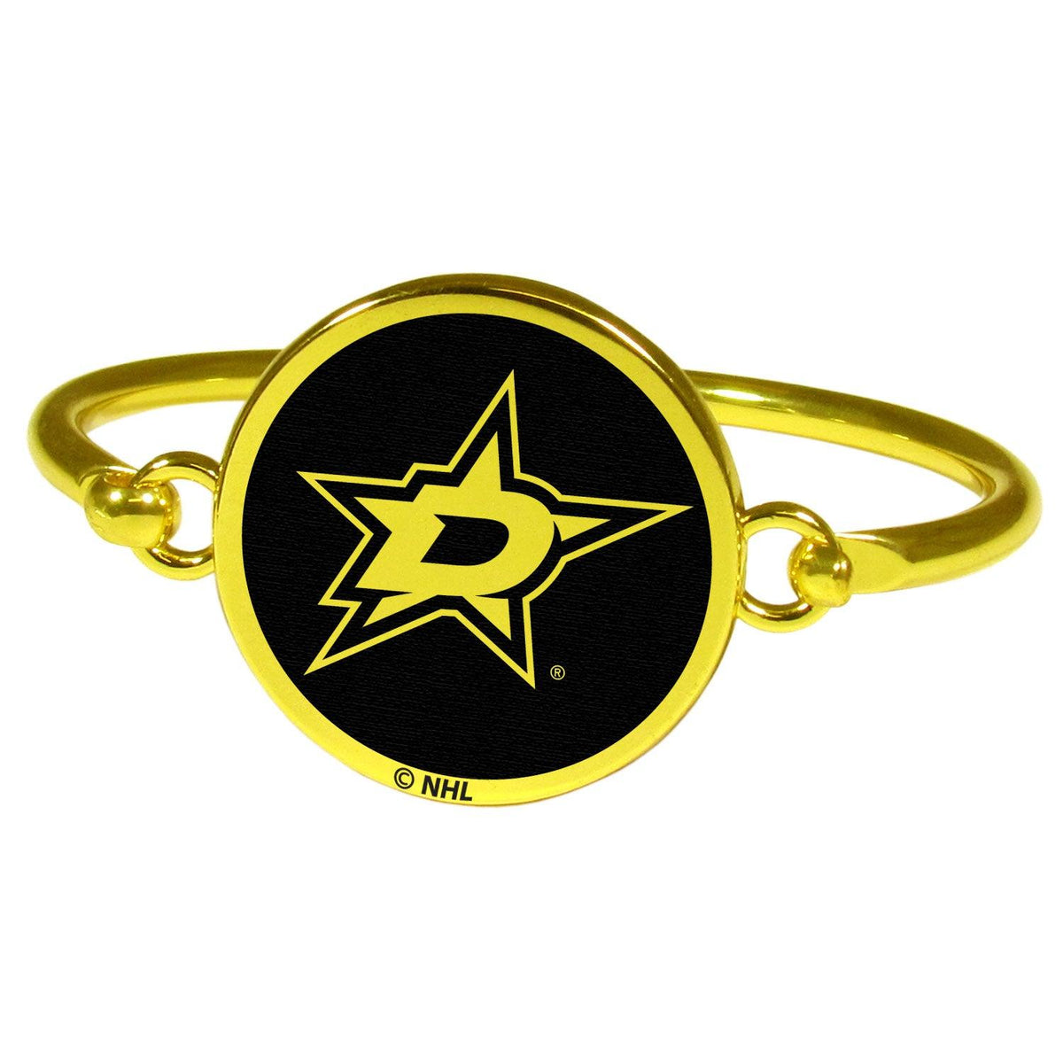 Dallas Stars™ Gold Tone Bangle Bracelet - Siskiyou Buckle