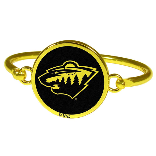 Minnesota Wild® Gold Tone Bangle Bracelet - Flyclothing LLC