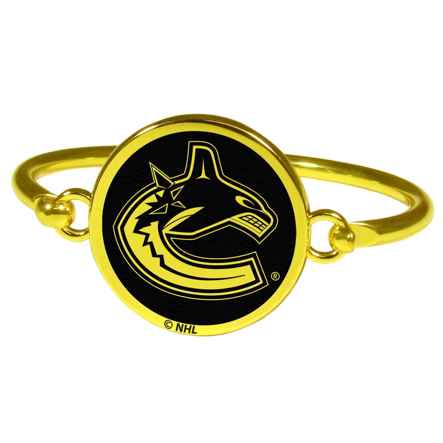 Vancouver Canucks® Gold Tone Bangle Bracelet - Flyclothing LLC