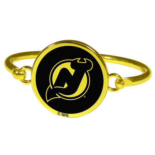 New Jersey Devils® Gold Tone Bangle Bracelet - Siskiyou Buckle