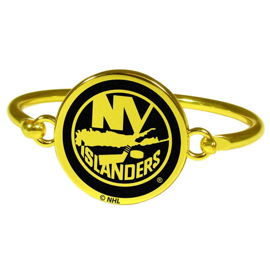 New York Islanders® Gold Tone Bangle Bracelet - Siskiyou Buckle