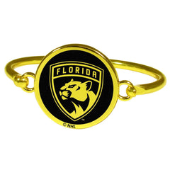 Florida Panthers® Gold Tone Bangle Bracelet - Flyclothing LLC