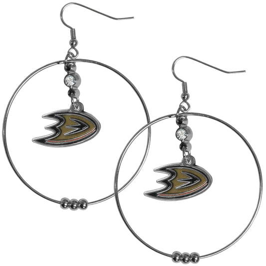 Anaheim Ducks® 2 Inch Hoop Earrings - Flyclothing LLC