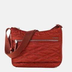 Hedgren Quilted Harper's RFID Shoulder Bag Brandy Brown