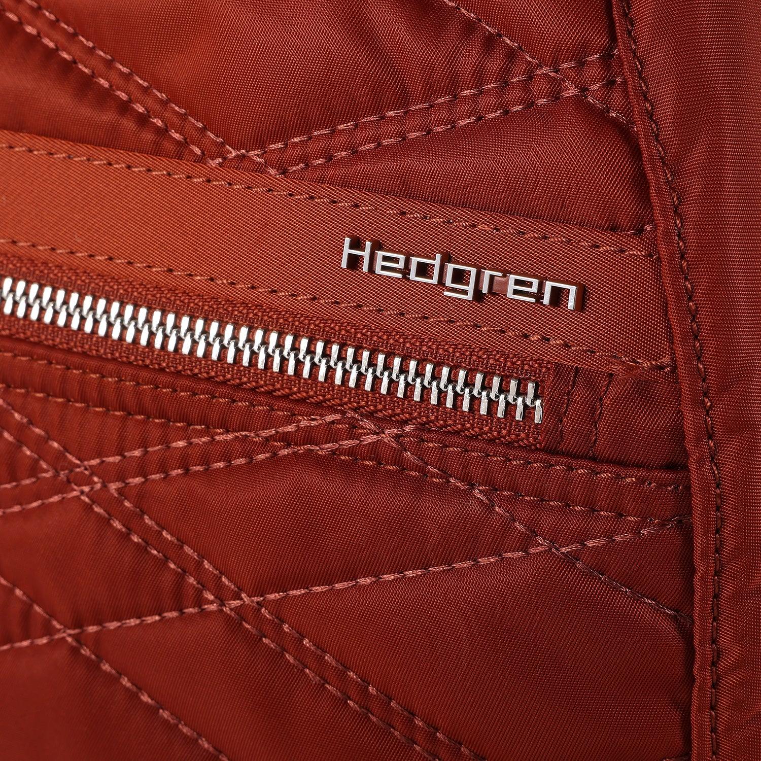 Hedgren Quilted Vogue Large RFID Backpack Brandy Brown