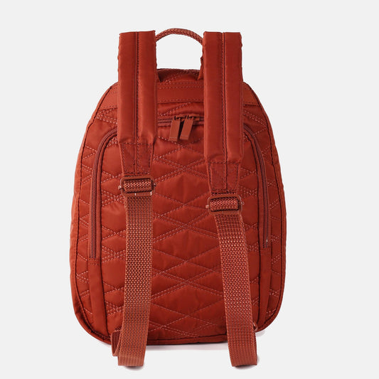 Hedgren Quilted Vogue RFID Backpack Brandy Brown