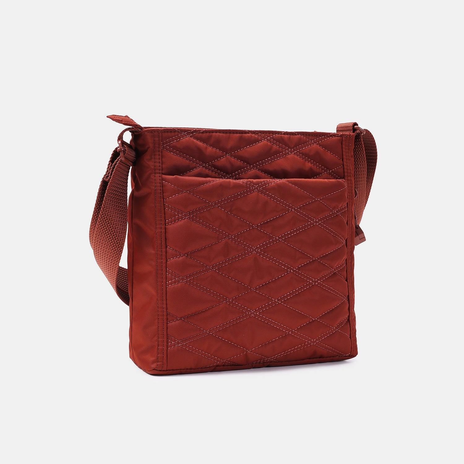 Hedgren Quilted Orva RFID Shoulder Bag Brandy Brown