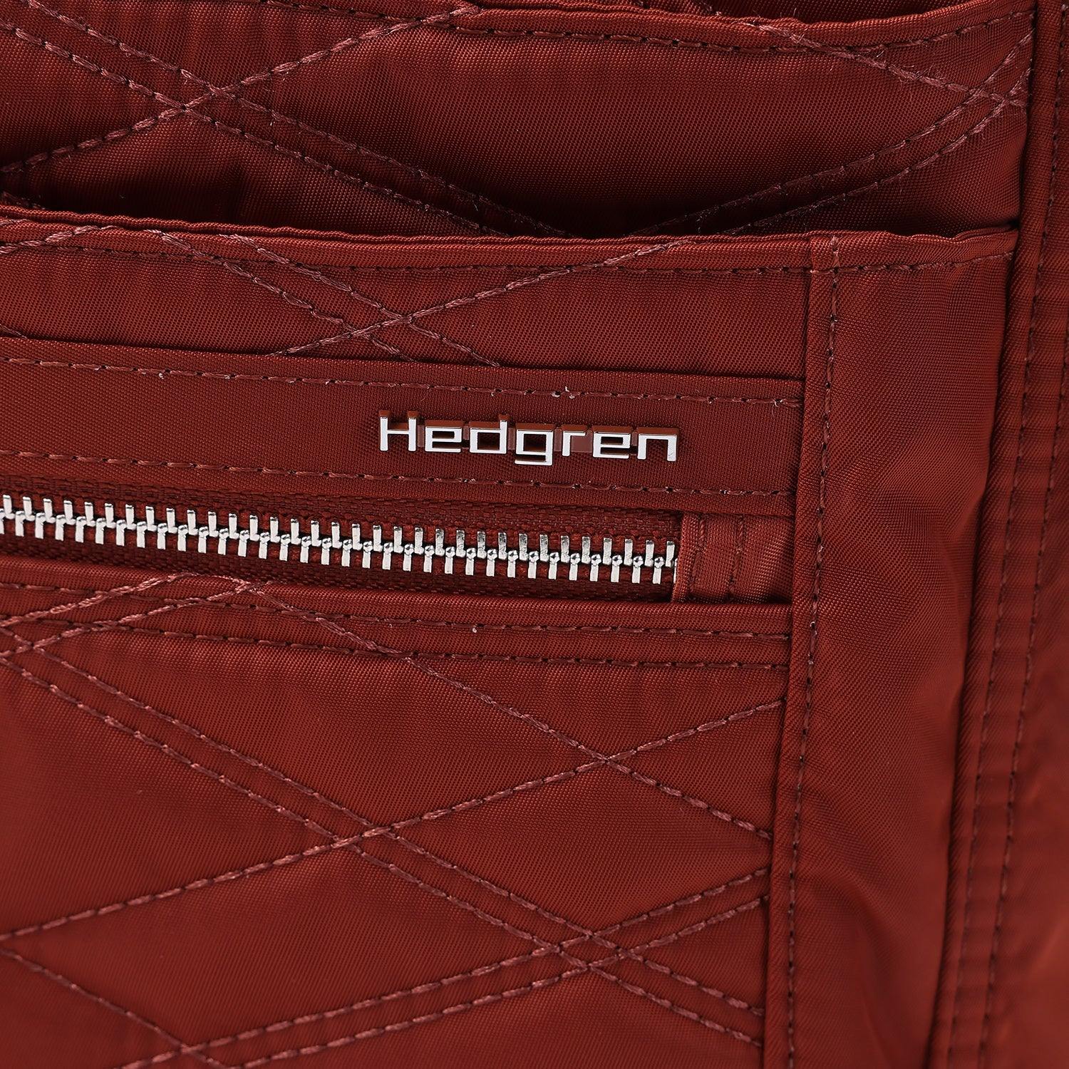 Hedgren Quilted Orva RFID Shoulder Bag Brandy Brown