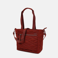 Hedgren Quilted Zoe Medium RFID Tote Brandy Brown