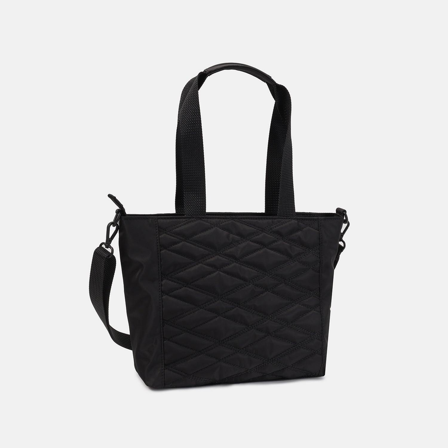 Hedgren Quilted Zoe Medium RFID Tote Black Diamond