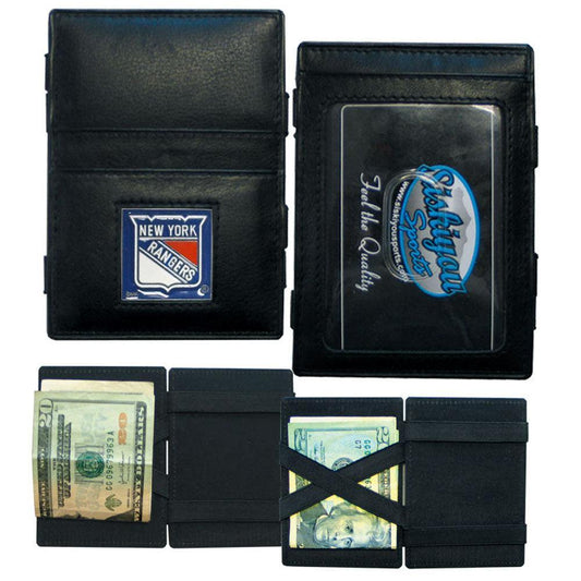 New York Rangers® Leather Jacob's Ladder Wallet - Siskiyou Buckle