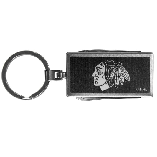 Chicago Blackhawks® Multi-tool Key Chain, Black - Flyclothing LLC