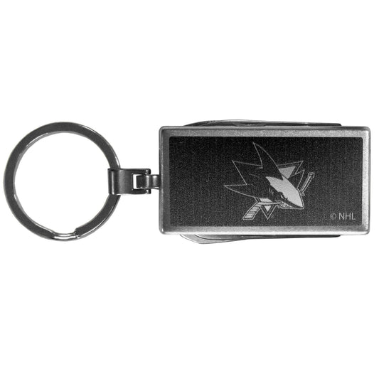 San Jose Sharks® Multi-tool Key Chain, Black - Flyclothing LLC