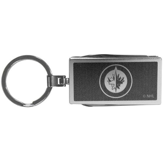 Winnipeg Jets™ Multi-tool Key Chain, Black - Flyclothing LLC