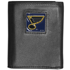 St. Louis Blues® Deluxe Leather Tri-fold Wallet - Flyclothing LLC