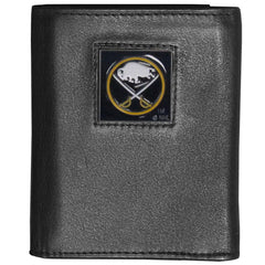 Buffalo Sabres® Leather Tri-fold Wallet - Flyclothing LLC