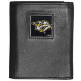 Nashville Predators® Deluxe Leather Tri-fold Wallet - Flyclothing LLC