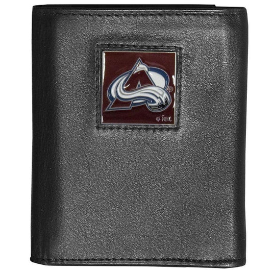 Colorado Avalanche® Deluxe Leather Tri-fold Wallet - Siskiyou Buckle