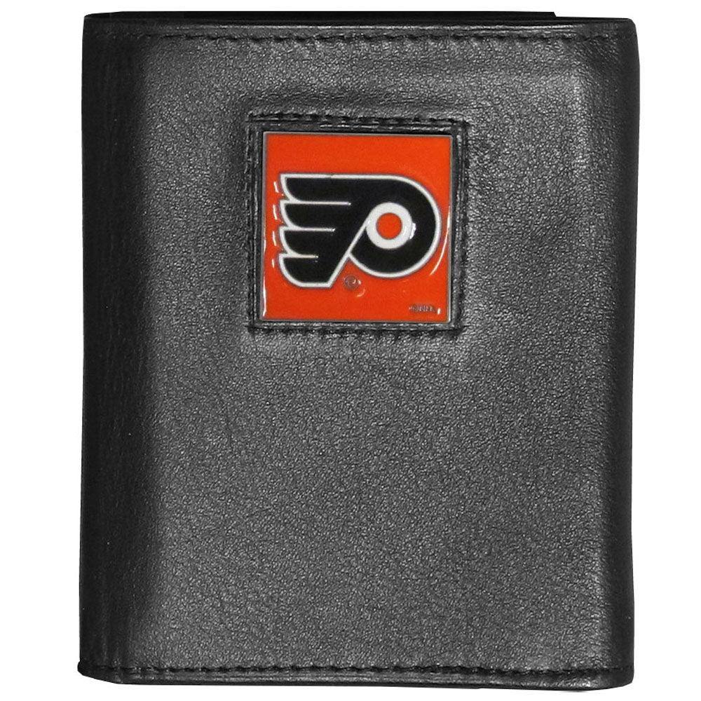 Philadelphia Flyers® Deluxe Leather Tri-fold Wallet Packaged in Gift Box - Flyclothing LLC