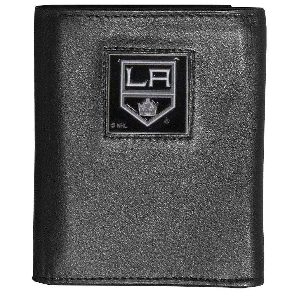 Los Angeles Kings® Deluxe Leather Tri-fold Wallet Packaged in Gift Box - Flyclothing LLC