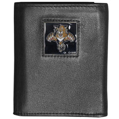 Florida Panthers® Deluxe Leather Tri-fold Wallet Packaged in Gift Box - Flyclothing LLC