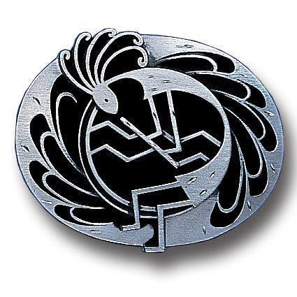 Kokopelli  Dancer Enameled Belt Buckle - Flyclothing LLC